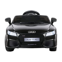 Kids Ride On Car Audi Licensed TT RS Black Early Christmas Sale Kings Warehouse 