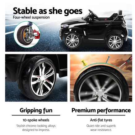 Kids Ride On Car BMW X5 Inspired Electric 12V Black End of Year Clearance Sale Kings Warehouse 