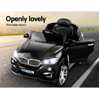 Kids Ride On Car BMW X5 Inspired Electric 12V Black End of Year Clearance Sale Kings Warehouse 