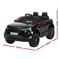 Kids Ride On Car Licensed Land Rover 12V Electric Car Toys Battery Remote Black End of Year Clearance Sale Kings Warehouse 