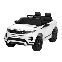 Kids Ride On Car Licensed Land Rover 12V Electric Car Toys Battery Remote White Kings Warehouse 