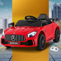 Kids Ride On Car Mercedes-Benz AMG GTR Electric Toy Cars 12V Red March Mayhem Kings Warehouse 