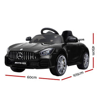 Kids Ride On Car MercedesBenz AMG GT R Electric Black End of Year Clearance Sale Kings Warehouse 