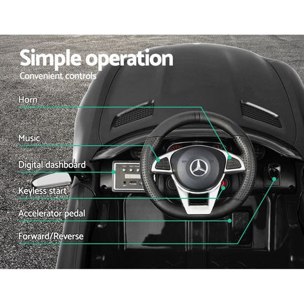 Kids Ride On Car MercedesBenz AMG GT R Electric Black End of Year Clearance Sale Kings Warehouse 