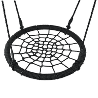 Kids Rope Swing Round Outdoor Birds Crows Nest Spider Web Swing Seat 65cm Gift & Novelty Kings Warehouse 