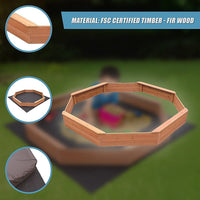 Kids Sand Pit Large Octagonal Wooden Sandpit Baby & Kids Kings Warehouse 