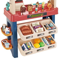 Kids Supermarket Ice Cream Cart Shop Dessert Food Pretend Role Play Set Toy Gift Red Baby & Kids Kings Warehouse 