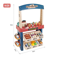 Kids Supermarket Ice Cream Cart Shop Dessert Food Pretend Role Play Set Toy Gift Red Baby & Kids Kings Warehouse 