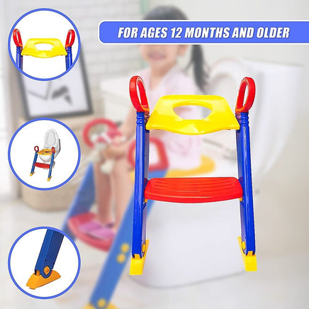 Kids Toilet Ladder Toddler Potty Training Seat Baby & Kids Kings Warehouse 
