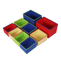 Kids Toy Box 9 Bins Storage Children Room Organiser Cabinet Display 3 Tier BestSellers Kings Warehouse 