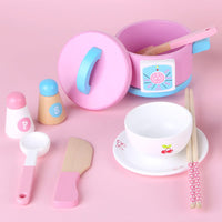 Kids Wooden Kitchen Tea Set Pretend Play Baby & Kids Kings Warehouse 