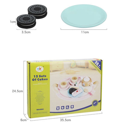 Kids Wooden Kitchen Tea Set Pretend Play Baby & Kids Kings Warehouse 