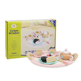 Kids Wooden Kitchen Tea Set Pretend Play Baby & Kids Kings Warehouse 