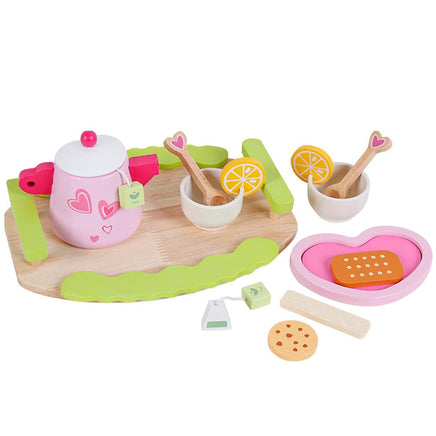 Kids Wooden Kitchen Tea Set Pretend Play Baby & Kids Kings Warehouse 