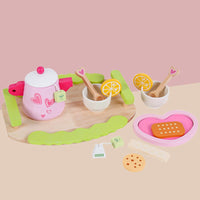 Kids Wooden Kitchen Tea Set Pretend Play Baby & Kids Kings Warehouse 