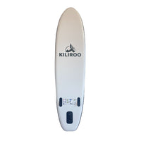 KILIROO Inflatable Stand Up Paddle Board Balanced SUP Portable Ultralight, 10.5 x 2.5 x 0.5 ft, with EVA Anti-Slip Pad Grey, Tiffany Blue & Red Kings Warehouse 