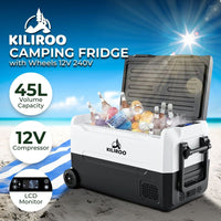 KILIROO Portable Camping Fridge 45L Outdoor Kings Warehouse 