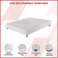 King Bed Ensemble Frame Base Furniture Kings Warehouse 