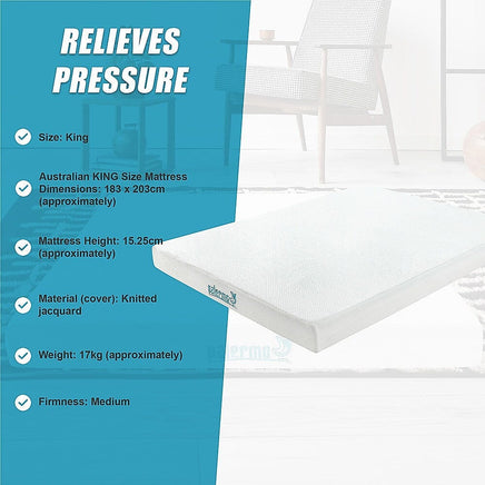 King Green Tea Memory Foam Mattress – Cooling Comfort with CertiPUR-US Certified Foam Furniture Kings Warehouse 