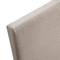 King Linen Fabric Bed Frame Beige Kings Warehouse 