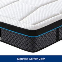 King Mattress in Coolmax Memory Foam 6 Zone Pocket Coil Soft Firmness Furniture Kings Warehouse 