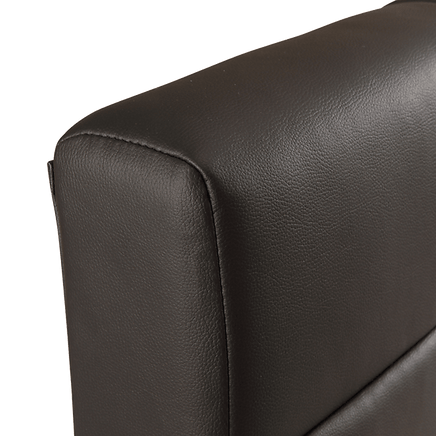 King PU Leather Deluxe Bed Frame Black Furniture Kings Warehouse 