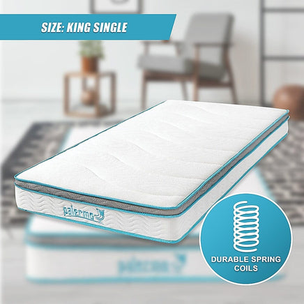 King Single 20cm Hybrid Mattress – Memory Foam and Innerspring Support Furniture Kings Warehouse 
