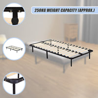 King Single Metal Bed Frame - Bedroom Furniture Furniture Kings Warehouse 