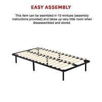 King Single Metal Bed Frame - Bedroom Furniture Furniture Kings Warehouse 