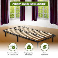 King Single Metal Bed Frame - Bedroom Furniture Furniture Kings Warehouse 