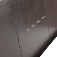 King Single PU Leather Bed Frame Brown Kings Warehouse 
