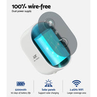 King Tech 1080P Wireless Security IP Camera Rechargeable Outdoor CCTV Solar Panel Kings Warehouse 
