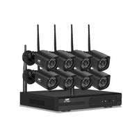 King Tech 3MP 8CH NVR Wireless 8 Security Cameras Set