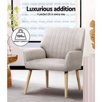 Kings Armchair Lounge Chair Armchairs Accent Chairs Sofa Couch Fabric Beige Kings Warehouse 
