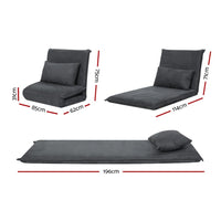 Kings Floor Sofa Bed Lounge Couch Recliner Chair Folding Foam Camping Bed Kings Warehouse 