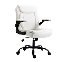 Kings Office Chair Leather Computer Executive Chairs Gaming Study Desk White