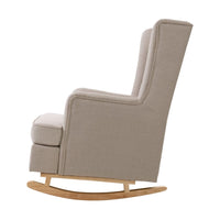 Kings Rocking Armchair Feedining Chair Fabric Armchairs Lounge Recliner Beige 2023 Home Refresh Kings Warehouse 