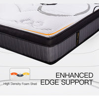 Kingston Slumber Mattress DOUBLE Size Bed Euro Top Pocket Spring Firm Bedding Foam 34CM Furniture Kings Warehouse 