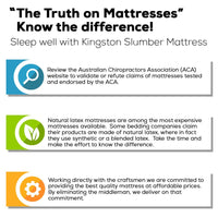 Kingston Slumber Mattress QUEEN Size Bed Euro Top Pocket Spring Bedding Firm Foam 33CM Kings Warehouse 