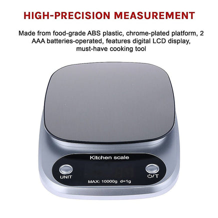 Kitchen Scale Digital Postal LCD Electronic Weight Scales Food Shop 10kg/1g Home & Garden Kings Warehouse 