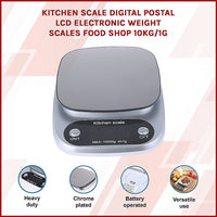 Kitchen Scale Digital Postal LCD Electronic Weight Scales Food Shop 10kg/1g Home & Garden Kings Warehouse 