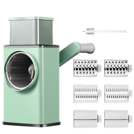 Kitchen Vegetable Food Manual Rotary Drum Grater Chopper Slicer Fruit Cutter Kings Warehouse 