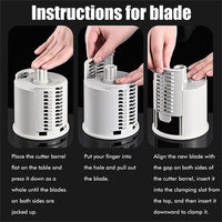 Kitchen Vegetable Food Manual Rotary Drum Grater Chopper Slicer Fruit Cutter Kings Warehouse 