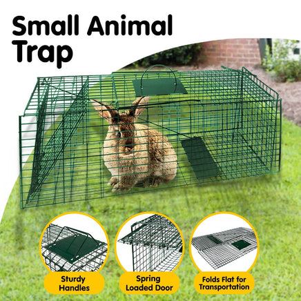 Klika Humane Live Animal Trap Possum Rat Rabbit Hare Catcher Folding Cage Pet Care Kings Warehouse 