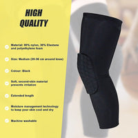 Knee Sleeve Compression Support Brace – Sports Running, Gym & Injury Protection Health & Beauty Kings Warehouse 
