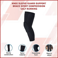 Knee Sleeve Guard Support Brace Sport Compression Calf Running Health & Beauty Kings Warehouse 