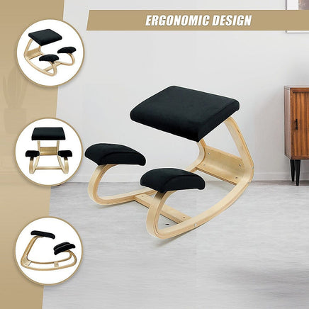 Kneeling Office Chair Ergonomic Rocking Posture Improving Stool Furniture Kings Warehouse 