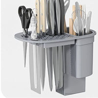 Knife Holder Multifunctional Household Drainage Knife Storage Rack Table Rack Kings Warehouse 