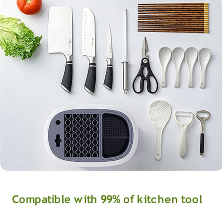 Knife Holder Multifunctional Household Drainage Knife Storage Rack Table Rack Kings Warehouse 