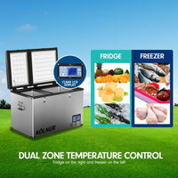 Kolner 125l Portable Fridge Cooler Freezer Camping Car Refrigerator Kings Warehouse 